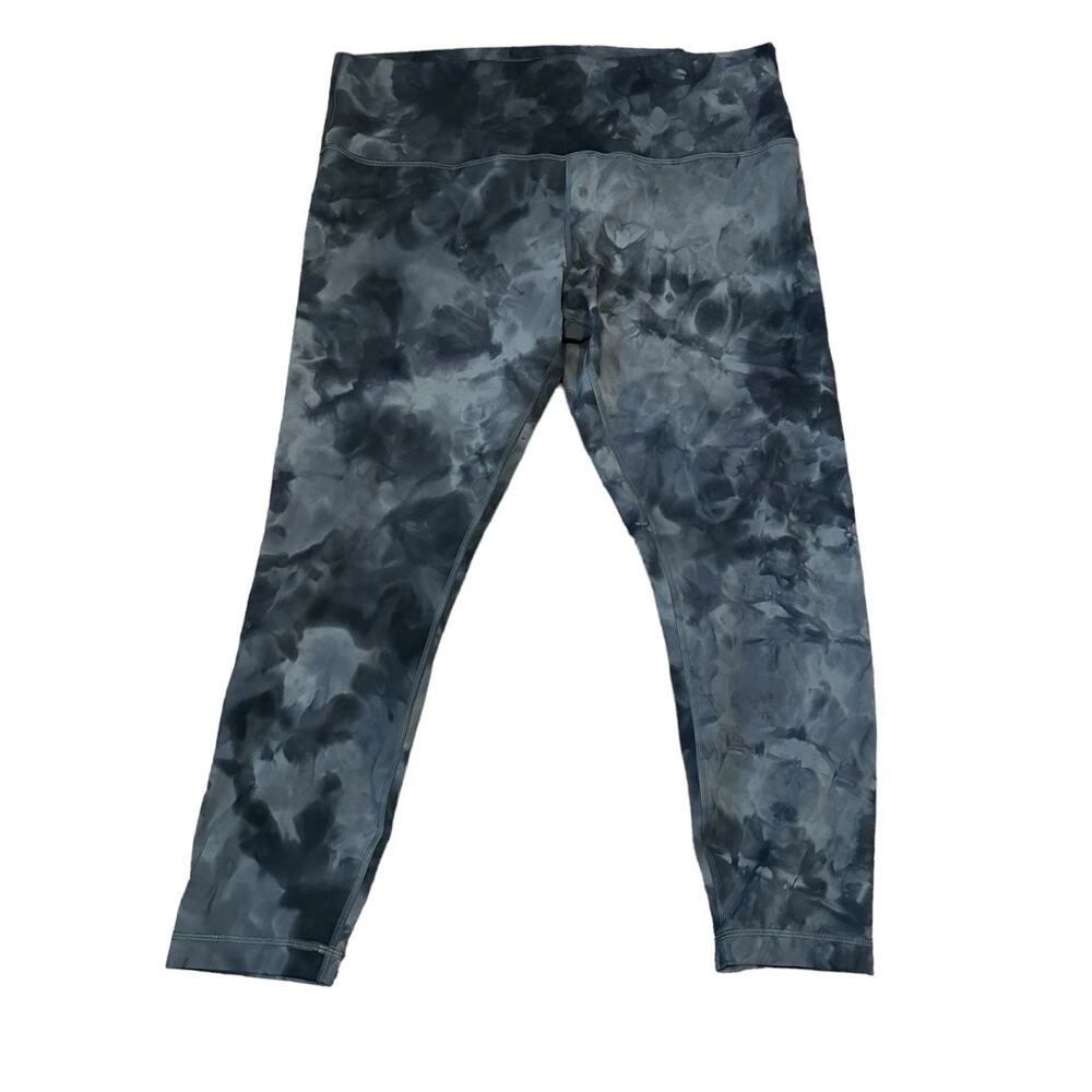 Lululemon Wunder Train HR Tight 25" Diamond Dye Pitch Graphite Grey Size 18 NWT